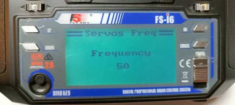 FS-iA6 Servo Frequency