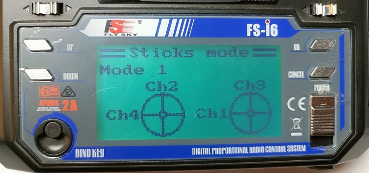 FS-i6A Stick Mode