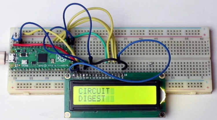 Raspberry Pi Pico LCD 16x2 Display