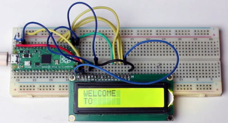 Raspberry Pi Pico 16x2 LCD Display