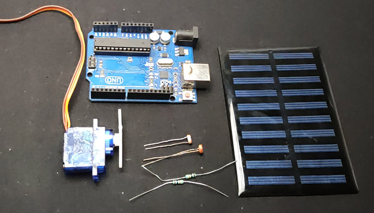 Building your own Sun Tracking Solar Panel using an Arduino