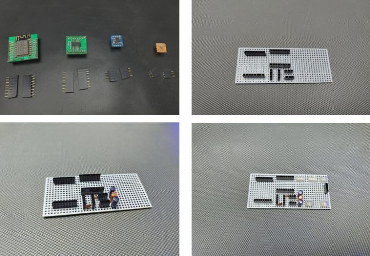 Soldering SMD and ICs to the Breakout board