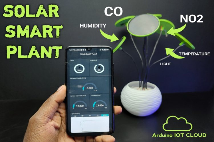 Solar Smart Plant by Arduino IoT Cloud