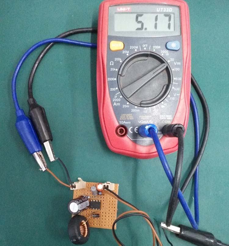 12V to 5V Buck Converter Circuit using MC34063