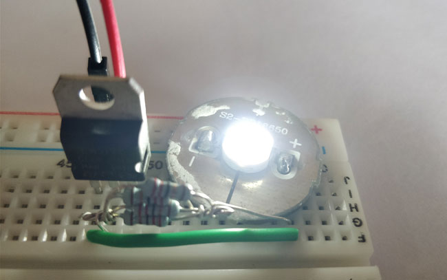 Geometrie radium kever 1W LED Driver Circuit Diagram