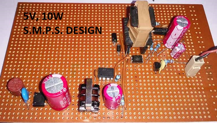 5V 2A SMPS Power Supply Circuit on Perf Board