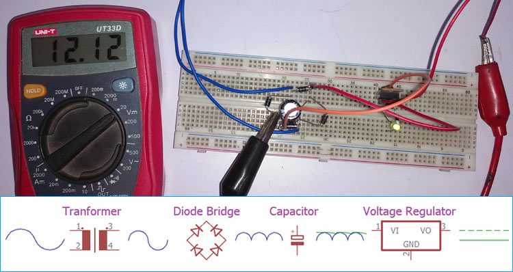 Ac To Dc Converter Circuit Diagram