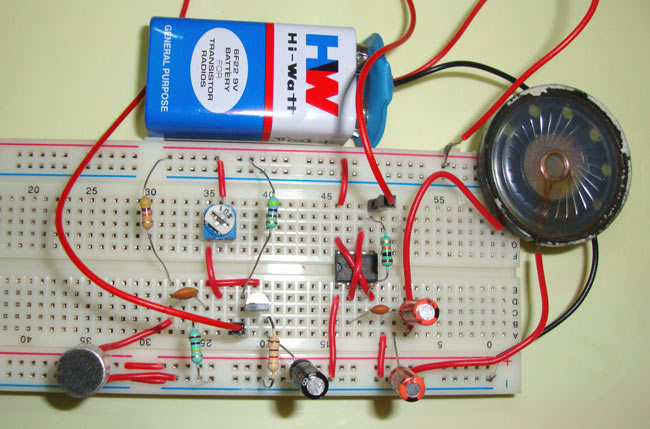 Simple Audio Amplifier Circuit using IC 555