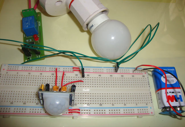 Automatic Staircase Lights using PIR Sensor and Relay