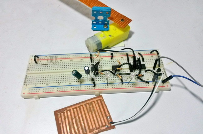 Automatic Rain Sensing Wiper Circuit using 555 Timer IC