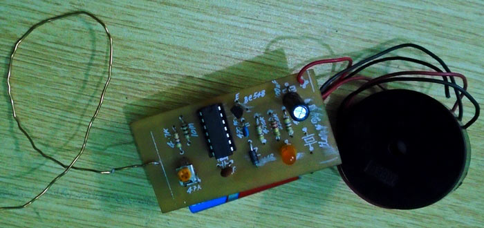 LIVE WIRE AND BROKEN WIRE DETECTOR SIMPLE CIRCUIT 