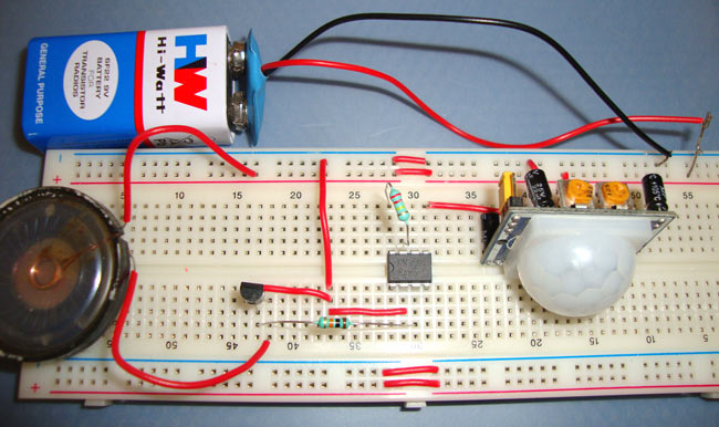 Burglar Alarm Project With Circuit Diagram 2181