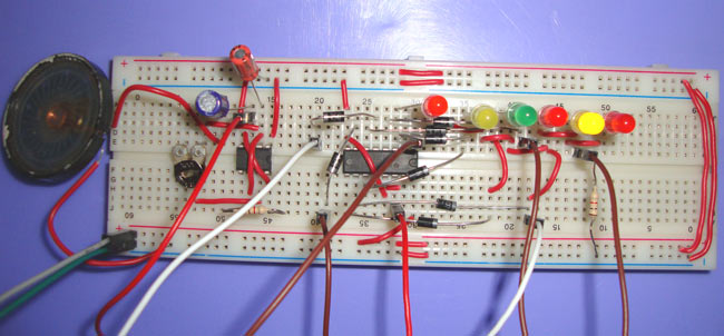 Clock With Led Pendulum And Tick Tock Sound Circuit Diagram