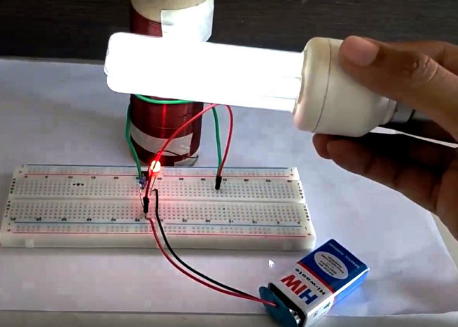 How to Make a Mini Tesla Coil 9v - Wireless Power Transmission