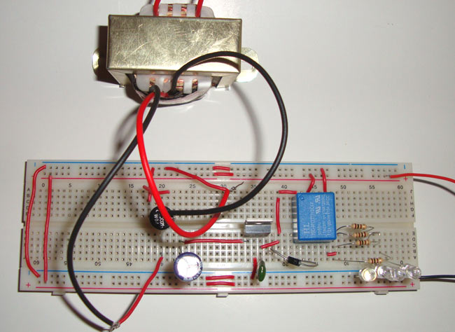 Automatic Rechargeable LED Emergency Light Circuit