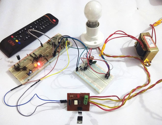 LED Dimmer AC110-220V Infrared Remote Triac Dimmer(1*CR2024)