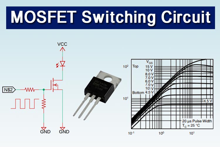 Simple MOSFET Switching Circuit – How to turn on / turn off N