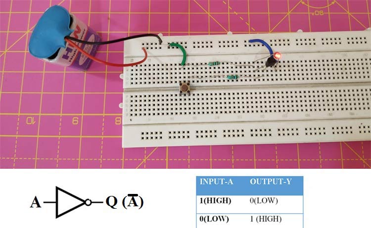 simple not gate circuit