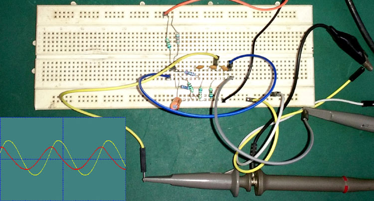 Phase Shift Oscillator Circuit Diagram - 