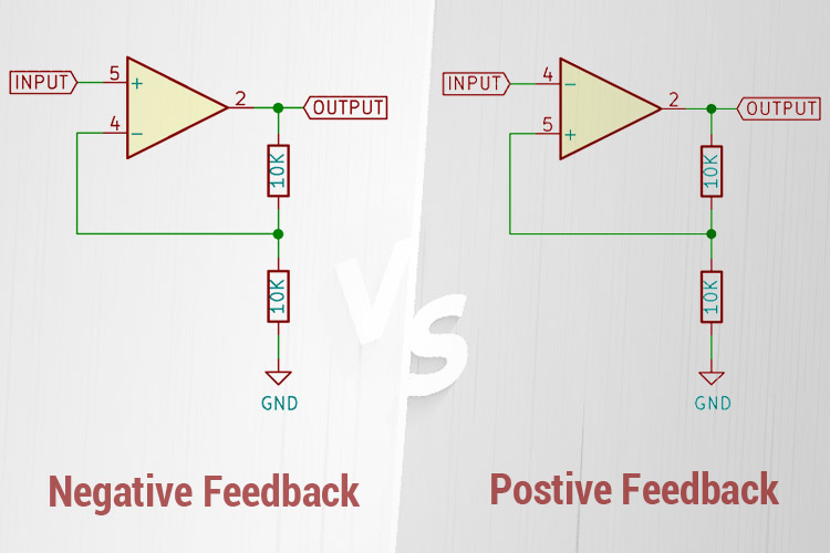 Positive Feedback Vs Negative Feedback in Op-Amps Circuits