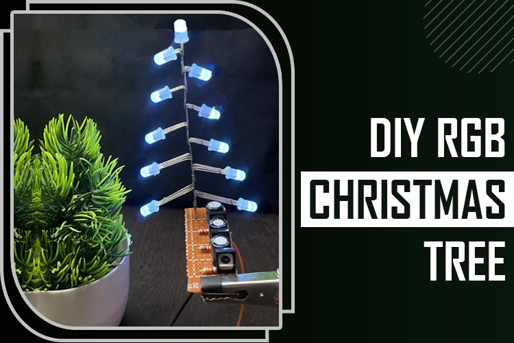 Build your own Christmas Tree using simple RGB LEDs and Transistors