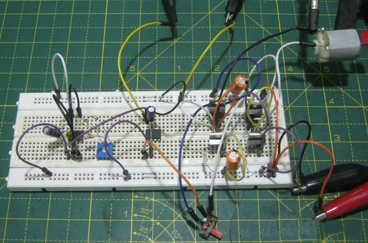 Simple H Bridge Motor Driver Circuit using MOSFET