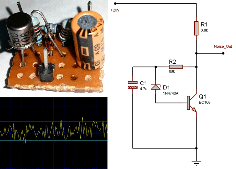 Simple White Noise Generator Circuit