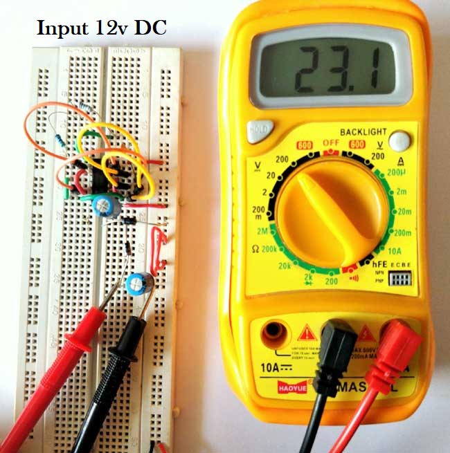 Voltage Doubler Circuit with 12v input voltage