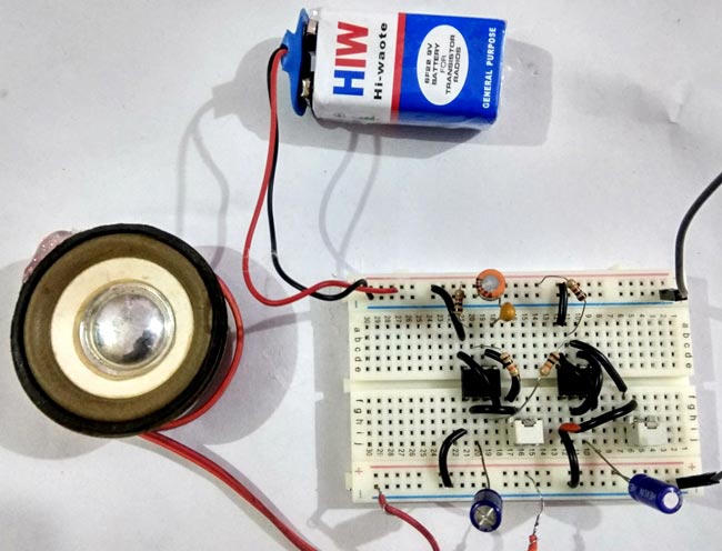 Ding Dong Sound Generator Door Bell Circuit using 555 Timer