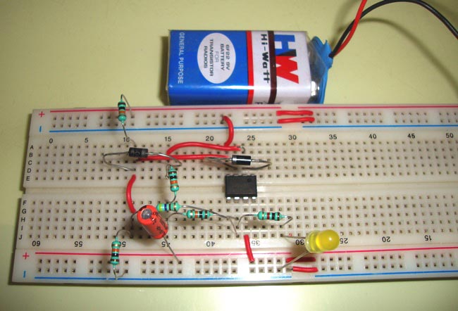 Op-amp IC LM741 Tester Circuit