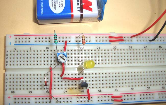 Simple Heat Sensor or Temperature Sensor Circuit Diagram alarm motion sensor wiring diagram 