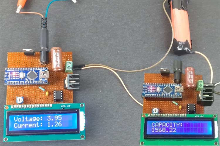 18650 Lithium Battery Capacity Tester using Arduino