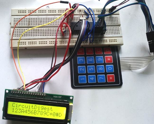 4x4 Matrix Keypad Interfacing With Pic Microcontroller Pic16f877a 3960