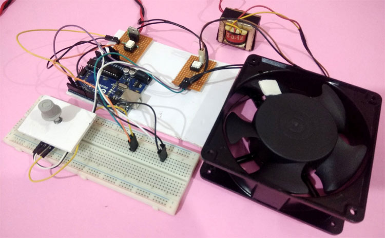 AC Fan Speed Control using and TRIAC