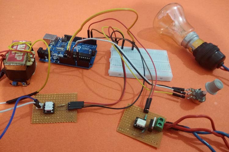 vedvarende ressource Afrika Pelagic AC Light Dimmer using Arduino and TRIAC