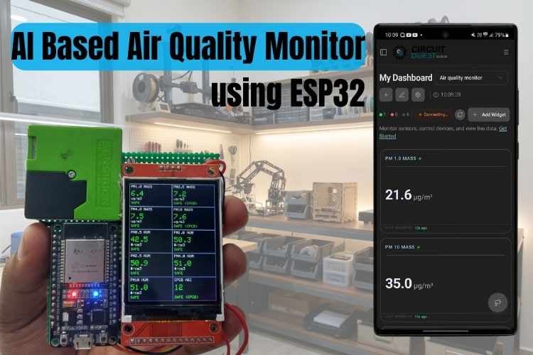 AI Based Air Quality Monitor Using ESP32