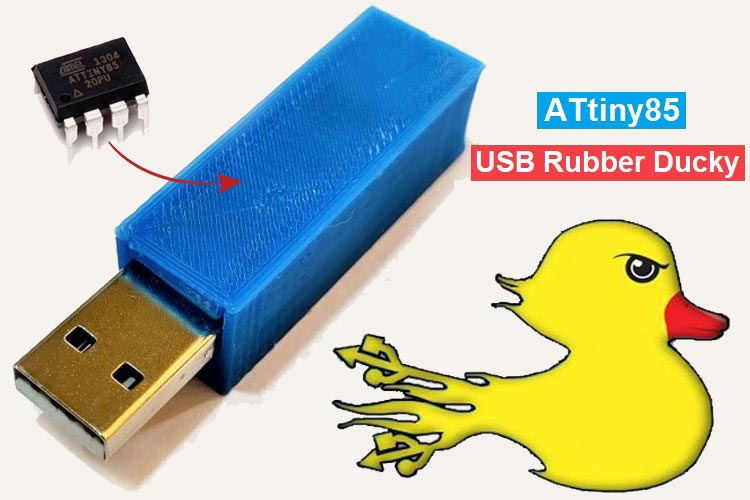 cirkulation Rund hjemmelevering DIY USB Rubber Ducky using ATtiny85