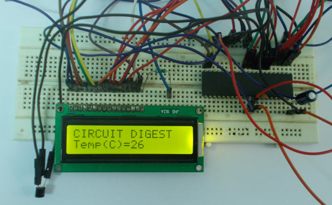 AVR Microcontroller Based Digital Thermometer using LM35