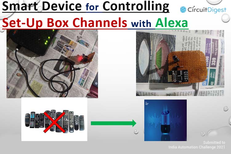 Arduino Based TV Remote with Alexa