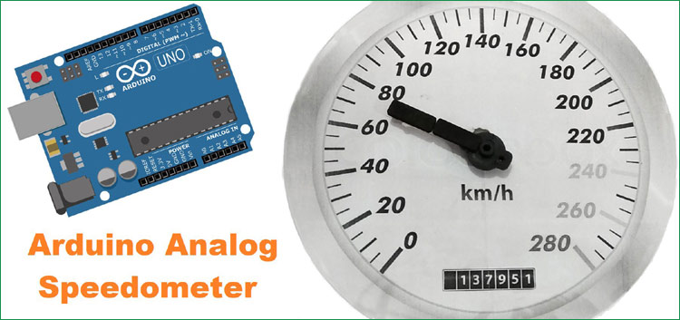 เครื่องวัดความเร็วอะนาล็อก Analog Arduino ใช้เซนเซอร์ IR