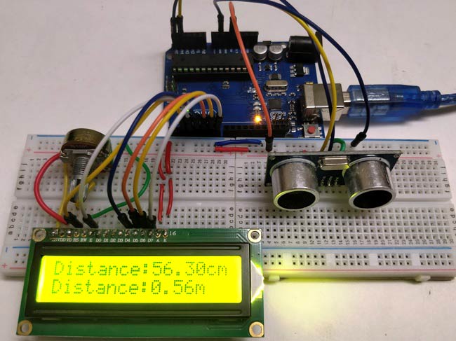 Distance Measurement Using Arduino Ultrasonic Sensor Code And Circuit 8311