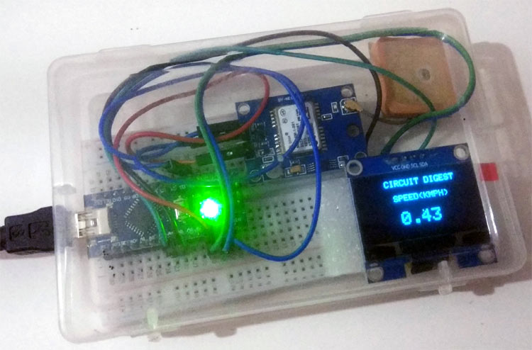 DIY Arduino GPS Speedometer using OLED