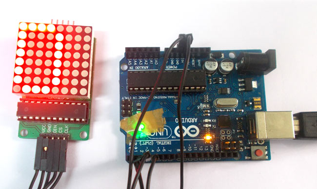 Arduino 8x8 Led Matrix Tutorial With Circuit Diagram And Code 5183