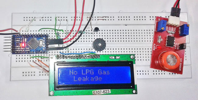 Lpg Gas Leakage Detector Using Arduino Uno Project With Circuit Diagram And Code 8086