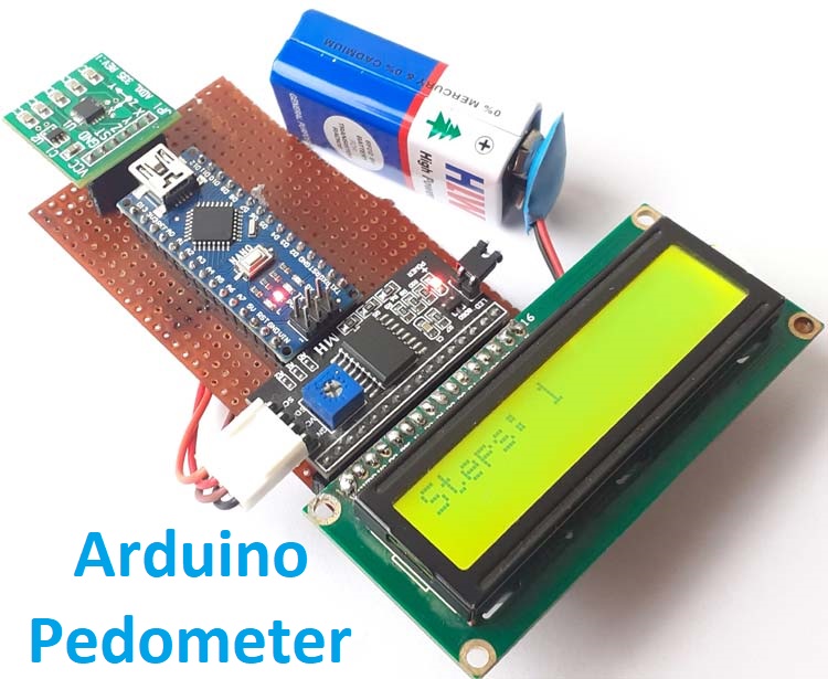 DIY Arduino Pedometer Counting Steps using Arduino and Accelerometer