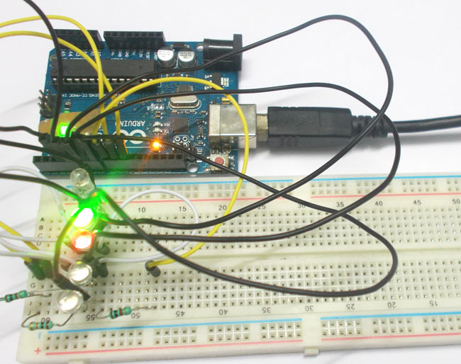 Interface common anode and common cathode RGB LEDs with Arduino