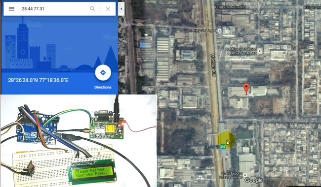 Arduino Vehicle Tracker using ESP8266, GPS and Google Maps