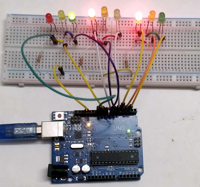 Circuit Diagram Traffic Light Controller Using Microcontroller