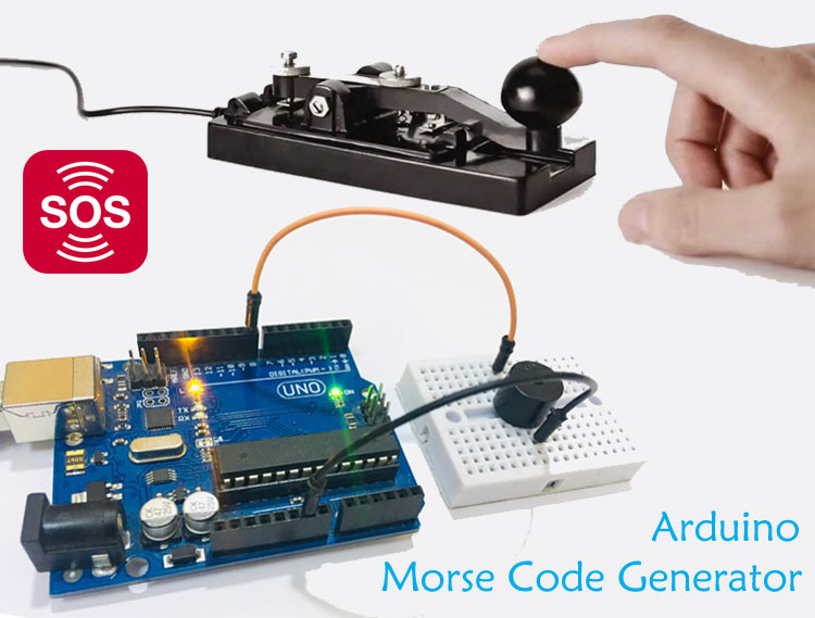 Arduino based Morse code Generator
