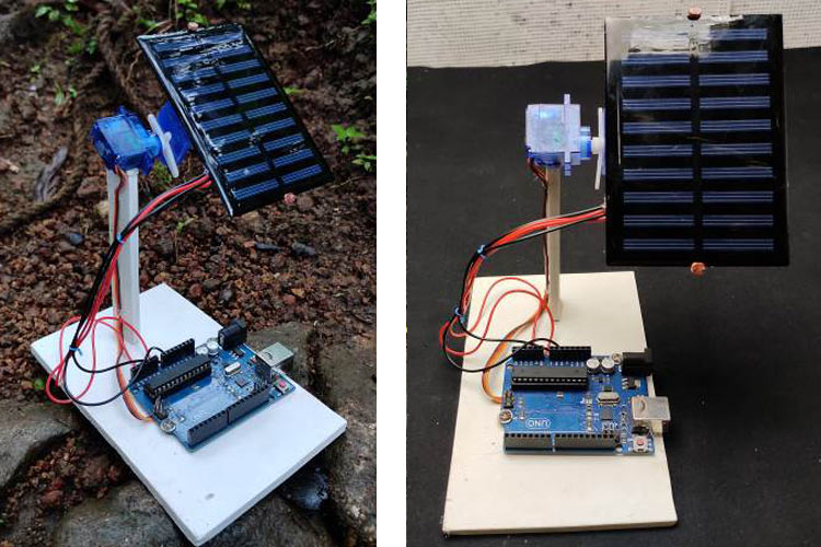 Dual Axis Solar Tracker Arduino Project Using LDR  Servo Motors